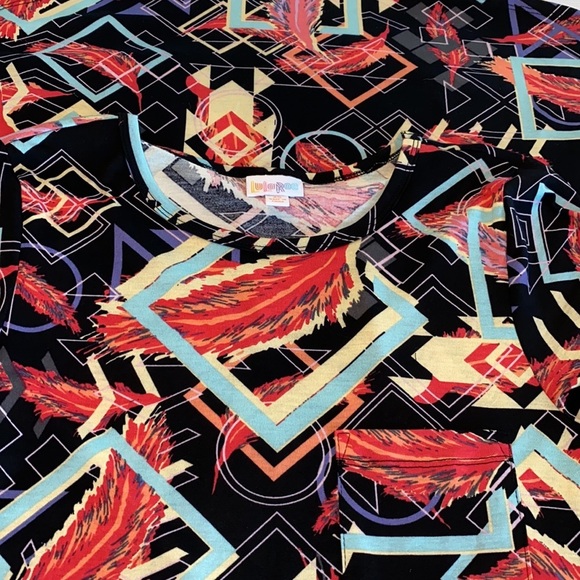 LuLaRoe Carly multicolored dress size XS - Picture 11 of 11